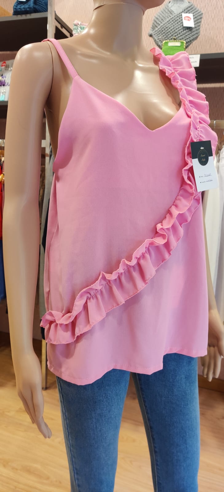 Blusa com folho