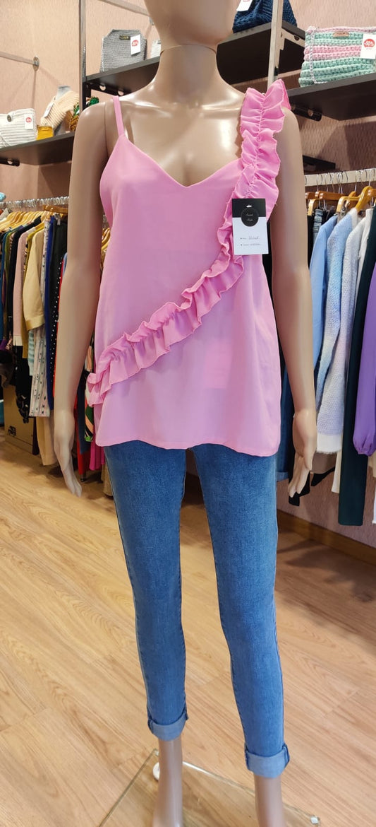 Blusa com folho